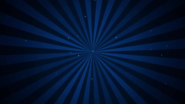 Sunburst retro. Retro blue sunburst background with radial stripes and particles