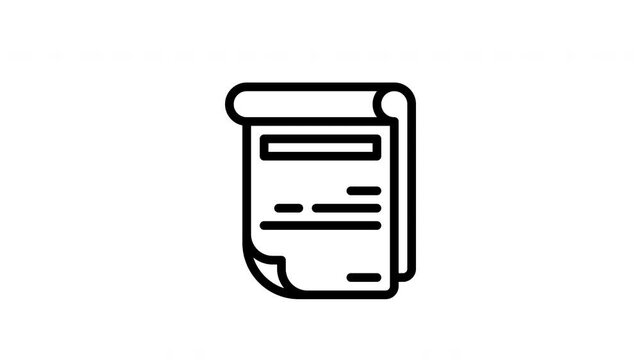 notepad minimalist stroke animation