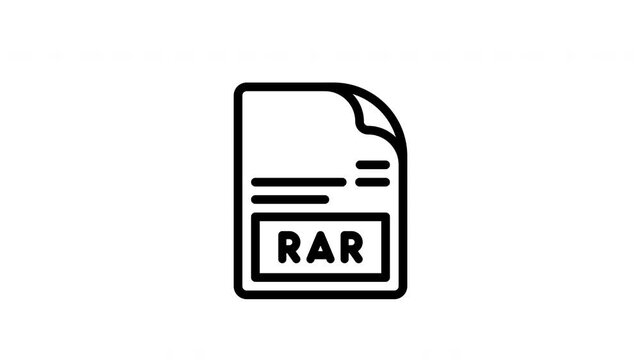 rar minimalist stroke animation