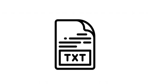txt minimalist stroke animation