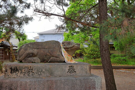  Kitano Tenman gu Shrine with 10th-century origins featuring in Kamigyo Ward, Kyoto, Japan