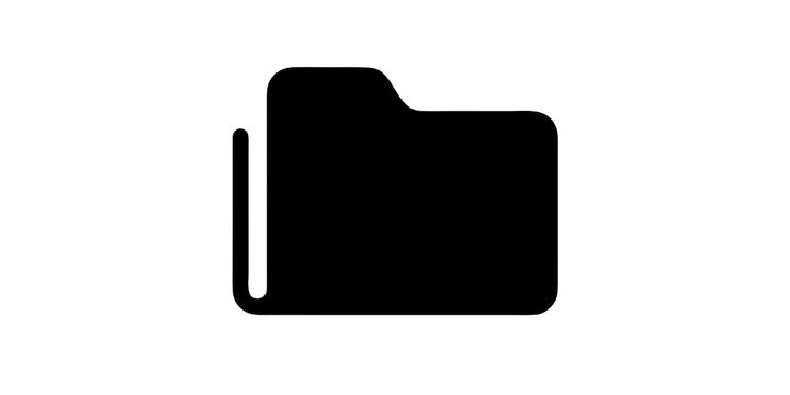 Folder vector icon, clean flat design