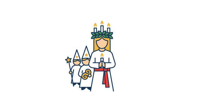 Saint Lucy Day Celebration with Star Boys and Candles