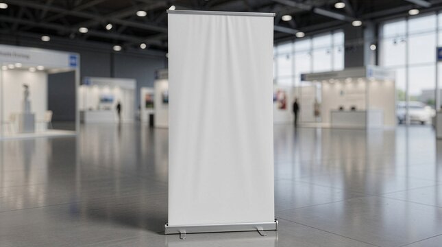 roll up banner in office