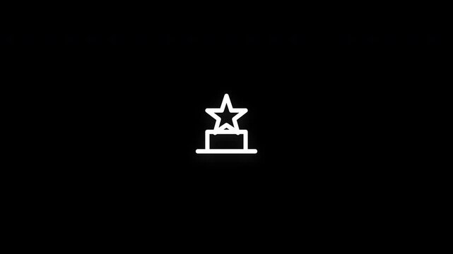 Premium MVP line icon animation with smooth reveal and seamless loop. Ideal for product development, startups, innovation, and agile business projects.