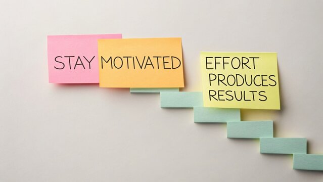 Inspirational Notes on Steps to Success with Motivational Quotes for Personal Growth and Positive Mindset