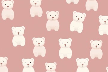 Obraz premium Teddy bear backgrounds pattern mammal.