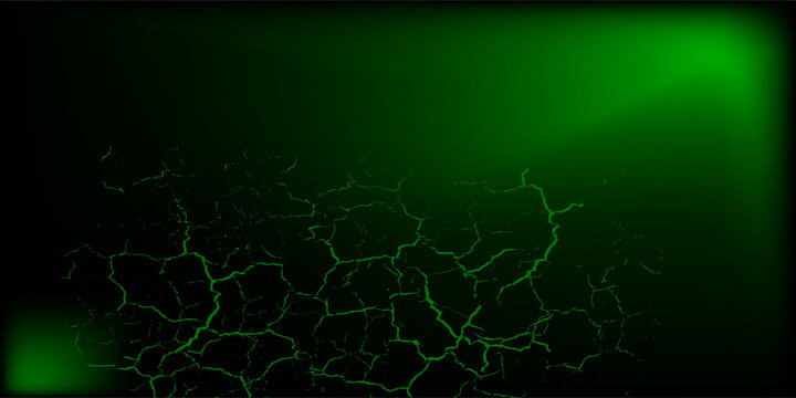 Grunge bright neon background. Green scuffs on a black wall. Dirt grunge distress texture. Overlay grunge. Alpha channel.