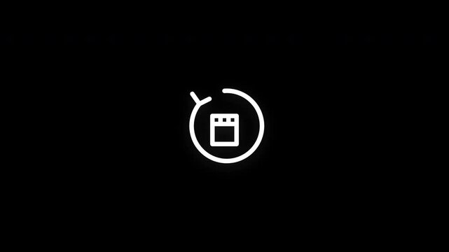 Premium sprint planning line icon animation with smooth reveal and seamless loop. Ideal for agile development, project management, productivity, and software teams.