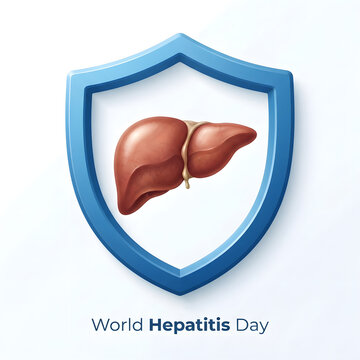 World hepatitis day liver safety and awareness healthcare concept on background.
