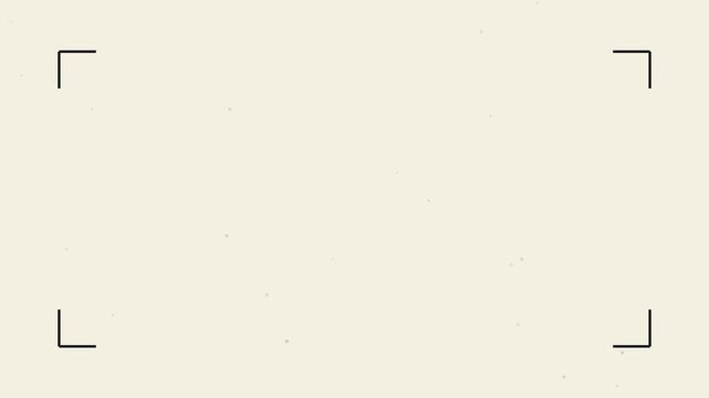 Minimalist vintage camera viewfinder overlay with grainy texture and frame effect animation 4k