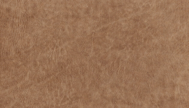 Close-up of light brown faux leather featuring a fine natural grain, subtle creases and soft tonal variation. The matte surface creates an elegant background suitable for upholstery, luxury packaging,