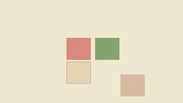 Animated four colorful squares forming a grid motion animation 4k motion squares geometric