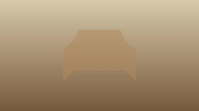 Minimalist 3 d geometric shape animation on gradient 4k background, for modern projects