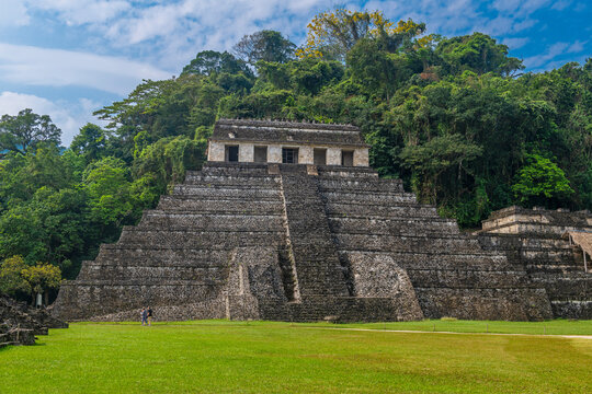 Temple of Inscriptions pyramid, Palenque, Chiapas, Mexico.