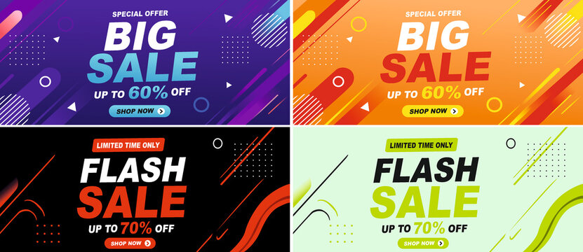 vector illustration of a sale poster