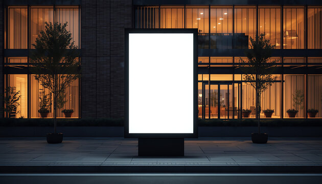 Bus stop with an empty old place for a test or advertisement
