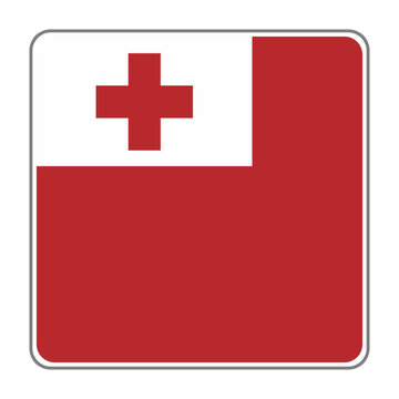 Tonga Country Flag Vector Design