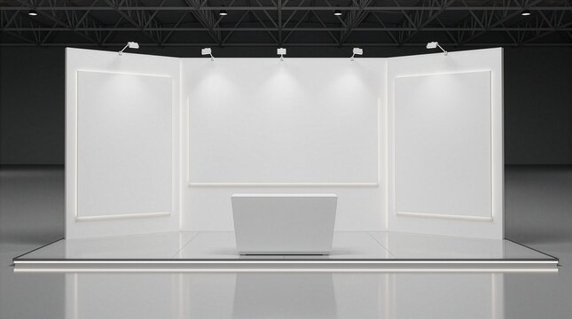 empty shelf for exhibit