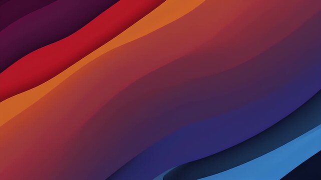Abstract wavy gradient background with smooth colorful flowing lines.