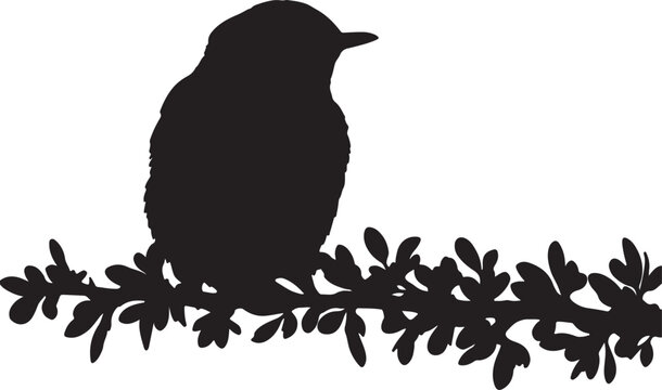 Eastern Bluebird silhouette collection vector bird wildlife design.