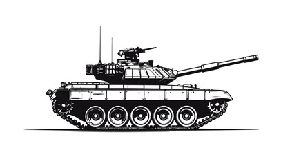 Military Tank Vehicle Combat Machine. © Arshaka