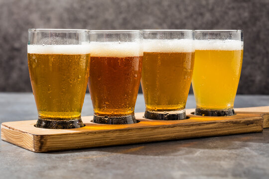 Boozy Refreshing IPA Craft Beer Flight