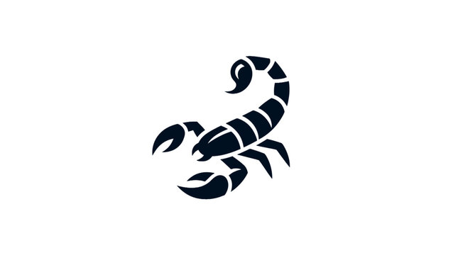 Black Scorpion Silhouette Logo Icon