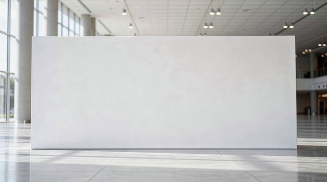 blank white billboard