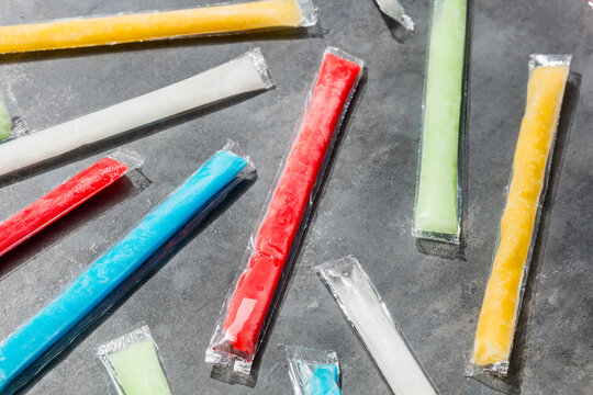 Sweet Cold Refreshing Freezer Ice Popsicles