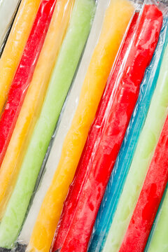 Sweet Cold Refreshing Freezer Ice Popsicles