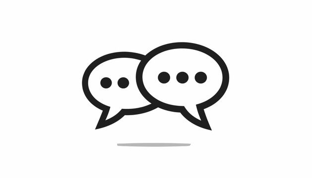 Speech bubbles for online communication.