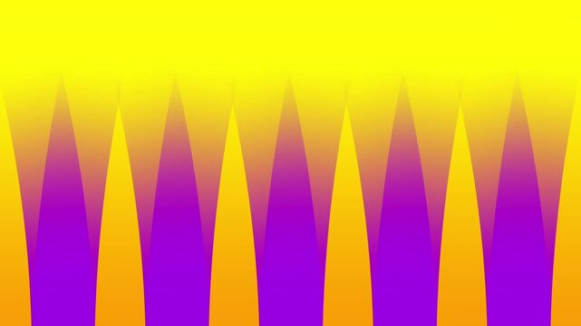 Vibrant yellow to purple gradient spiky triangle border pattern resembling a crown or flame silhouette repeating evenly across the top edge design
