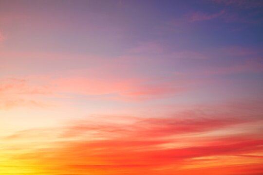 New Zealand Sunrise Sky Replacement of Color