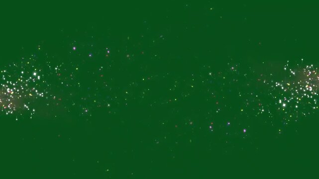 Doodle stars, and a shimmering starlight trail, magic glitter line stars, glitter star sparkle effects, Glittering star line on green background. magic doodle dust, shimmering pixie dust path. 4k