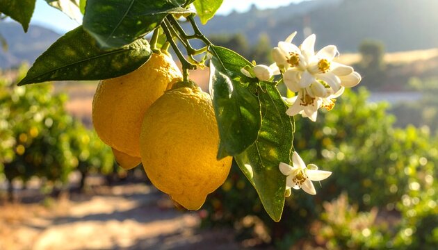 Lemon Tree Orchard Harvest Graphic