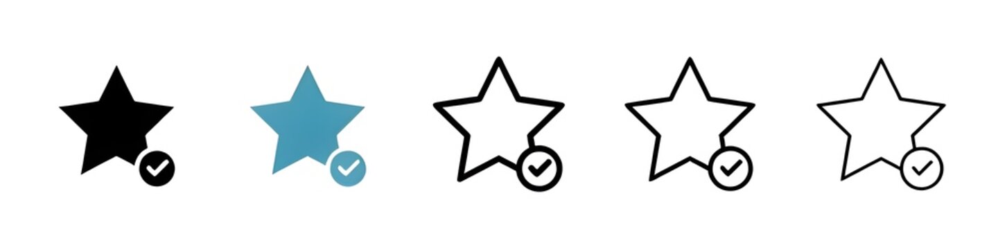 Characteristics vector icon set. Notable attributes vector symbol for UI design. Thin line customizable illustration. Contour symbol. Vector isolated outline drawing. Editable stroke