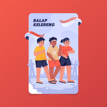 Marble Race Game Vector Illustration