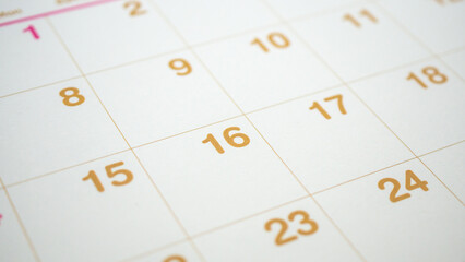 calendar page date background business planning appointment meeting concept © Kwangmoozaa