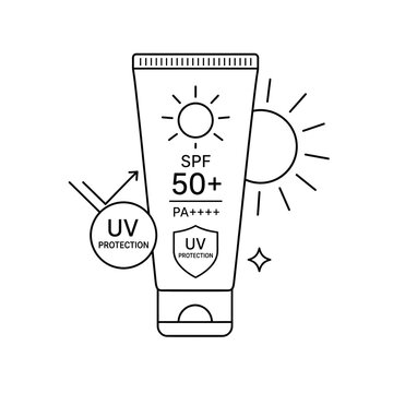 vector illustration of a sunscreen