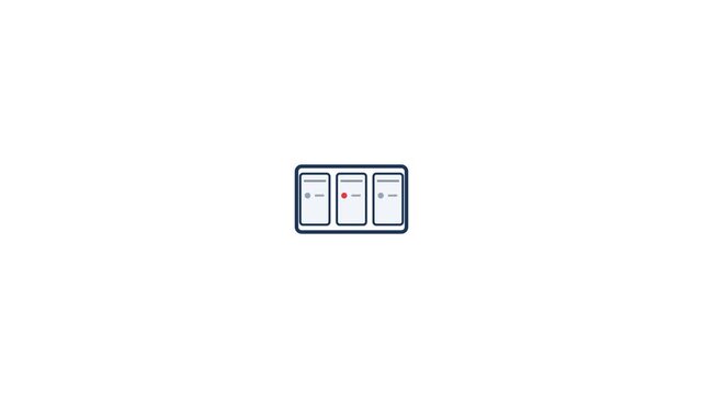 Minimalist mobile interface frames displaying animated status indicators in this clean digital motion graphic for modern user experience design video