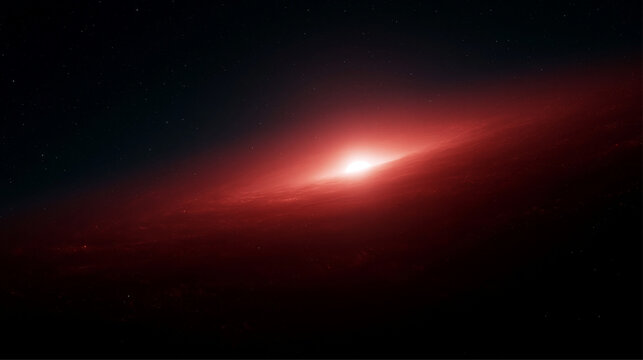 The Dramatic Collapse of a Massive Star with Artistic Noise and Atmospheric Lighting