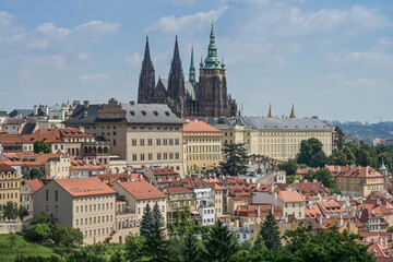 Obraz premium Dom St. Veit auf dem Burgberg Hradschin, Prag, Tschechien