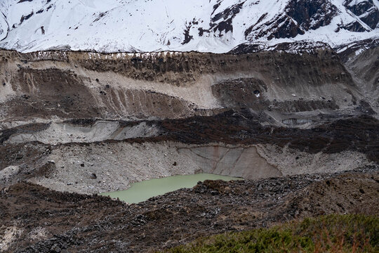 Lake in Nepal | Manaslu Circuit Trek | View from Pungen Gumba
