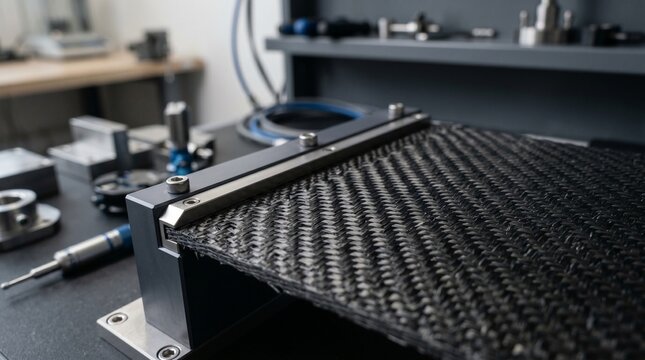 Carbon fiber manufacturing industrial process.