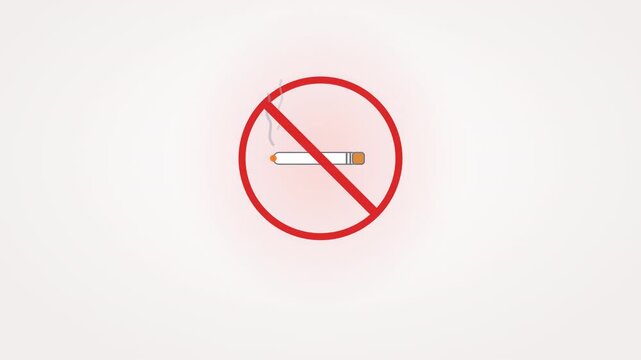 No smoking sign in white background 