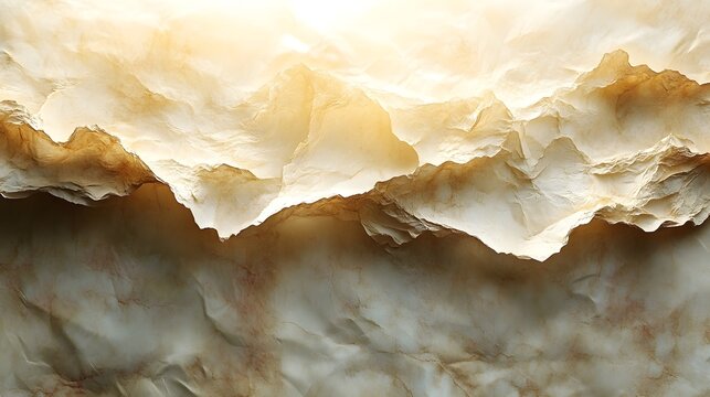 Abstract textured creamy white waves background fluid pattern