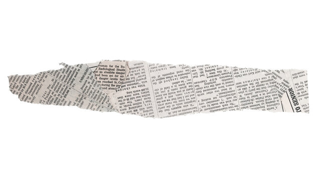 Torn Newspaper Clipping