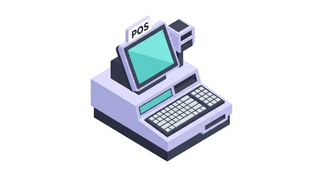 Point of Sale System Terminal Machine.