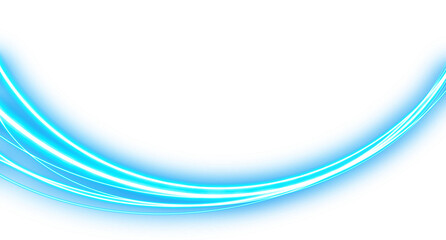 Obraz premium Cyan Wave Line Modern Technology effect
